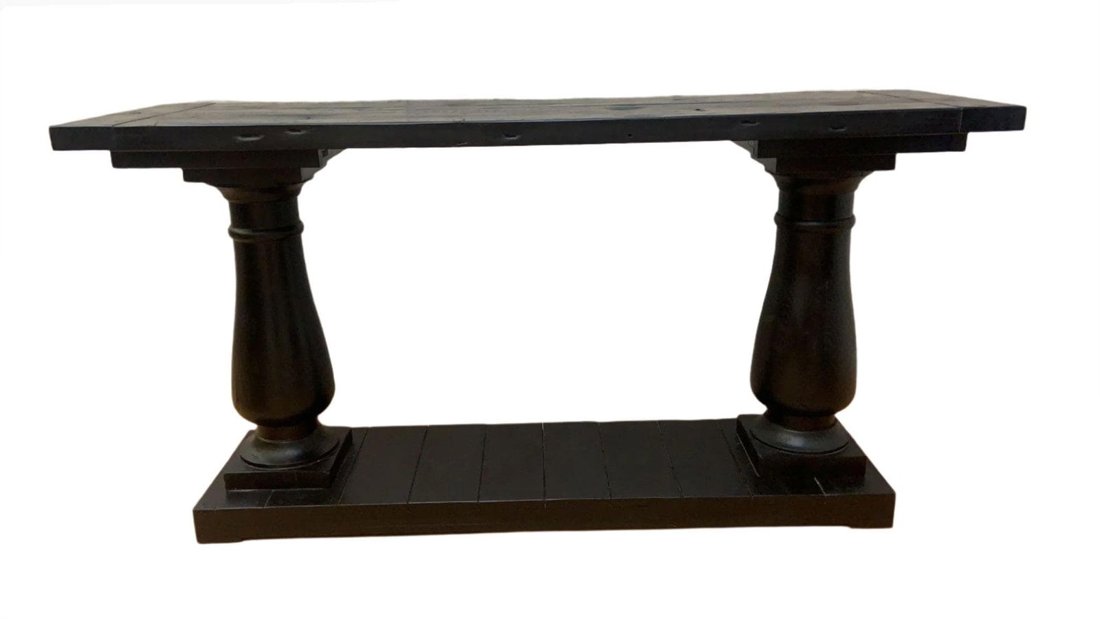Vintage Salvaged Ebonized Console Table by Restoration Hardware (1 of 5)