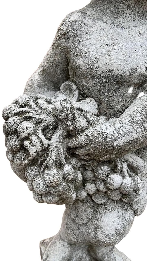 Vintage Neoclassical Style Cherub/Putti Garden Statue - 8