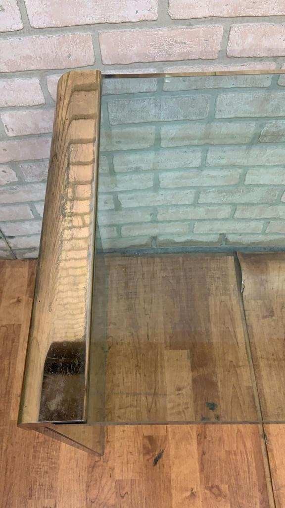 Mid Century Modern Waterfall Coffee Table and Console Table by Leon Rosen for Pace Collection - Set - 3