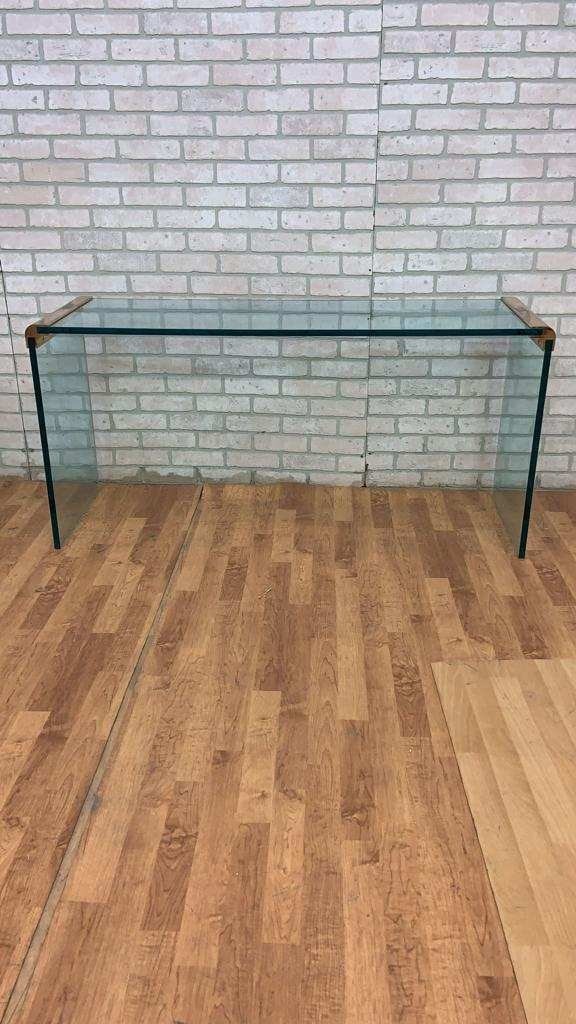 Mid Century Modern Waterfall Coffee Table and Console Table by Leon Rosen for Pace Collection - Set - 6