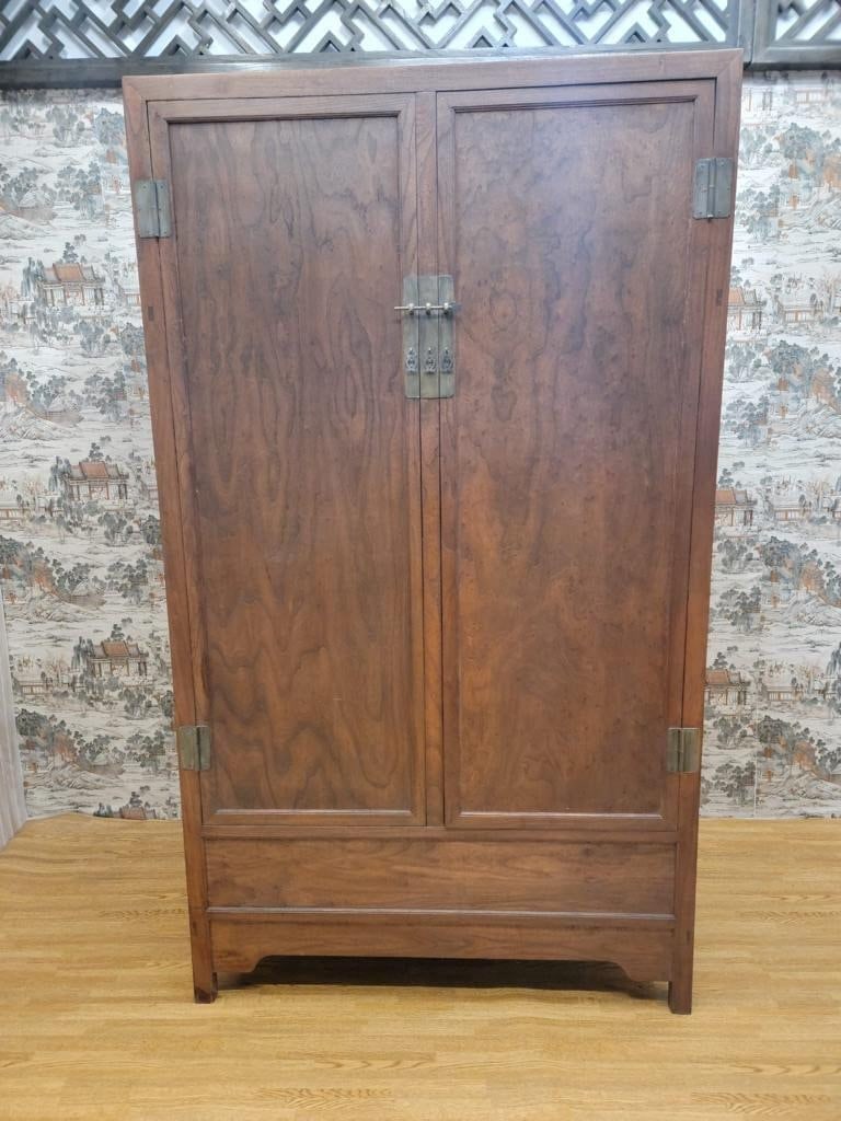 Antique Shanxi Province Elm Armoire Storage Highboy Storage - Pair - 4