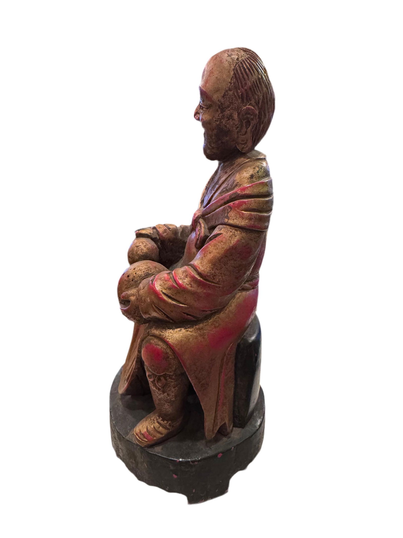 Antique Chinese Carved Wood Sculpture - 2