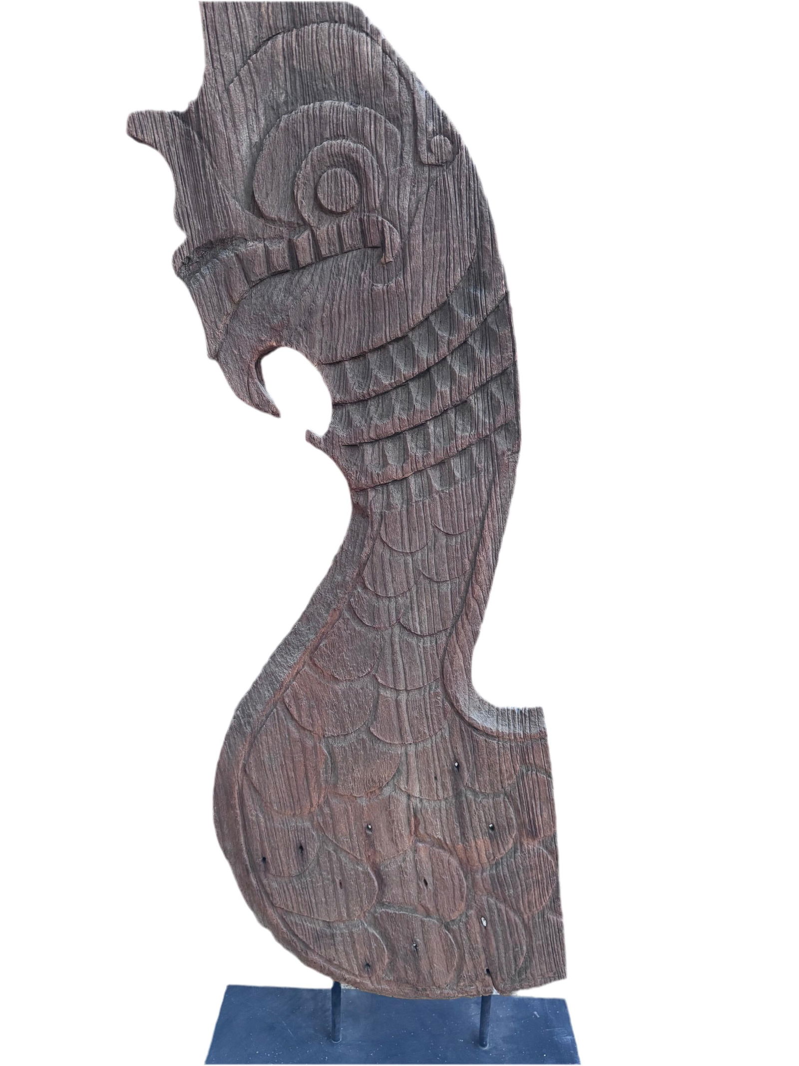 Antique Thai Naga Temple Finial - 5