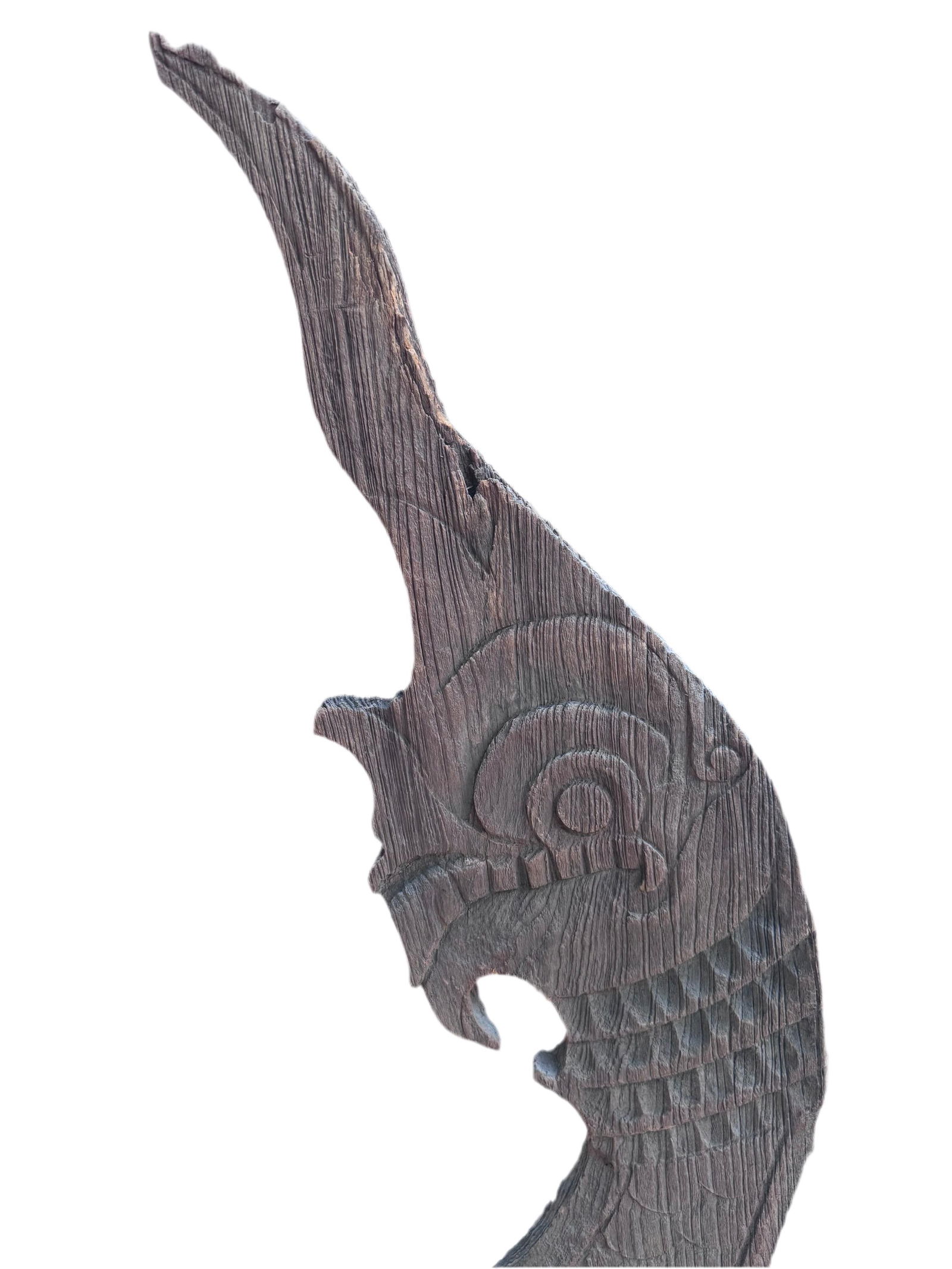 Antique Thai Naga Temple Finial - 6