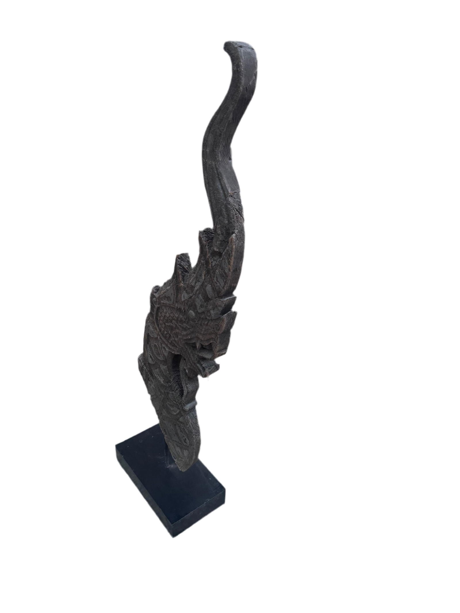 Antique Thai Naga Temple Finial - 7