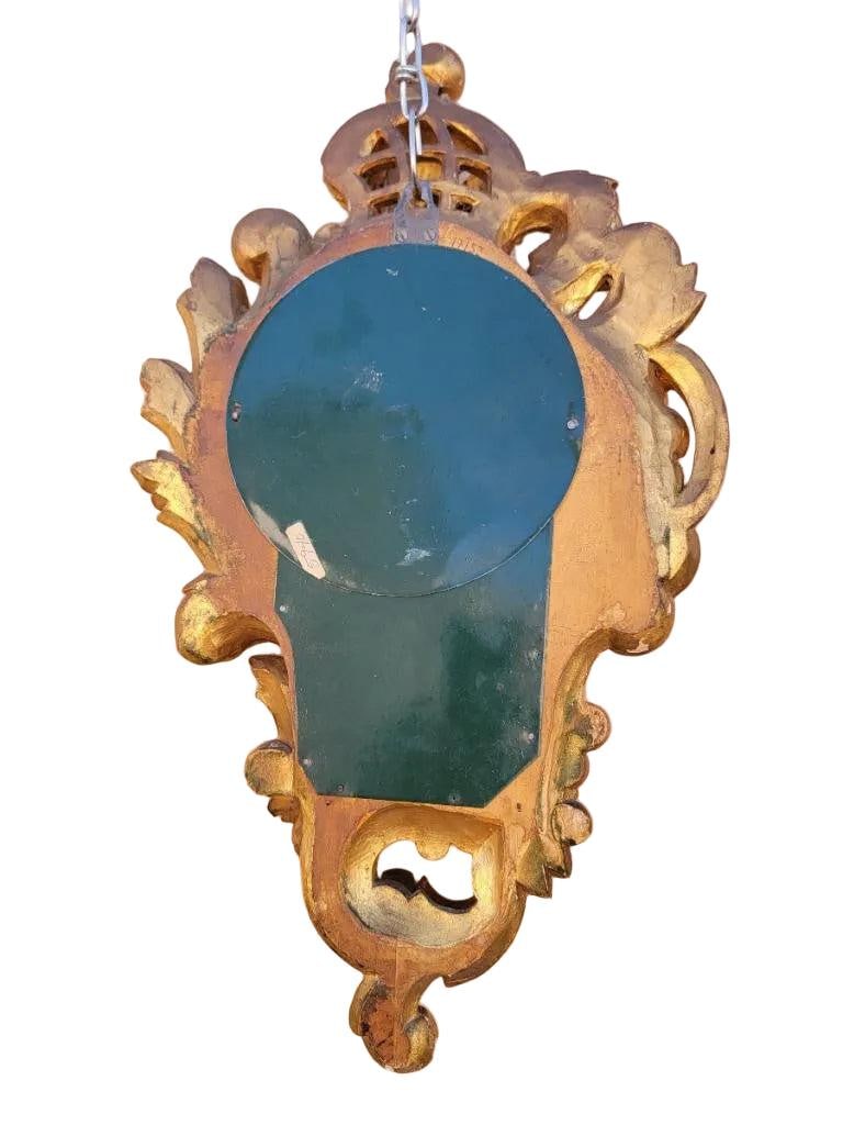 Antique Swedish Westerstrand Gold Rococo Cartouche Clock - 6