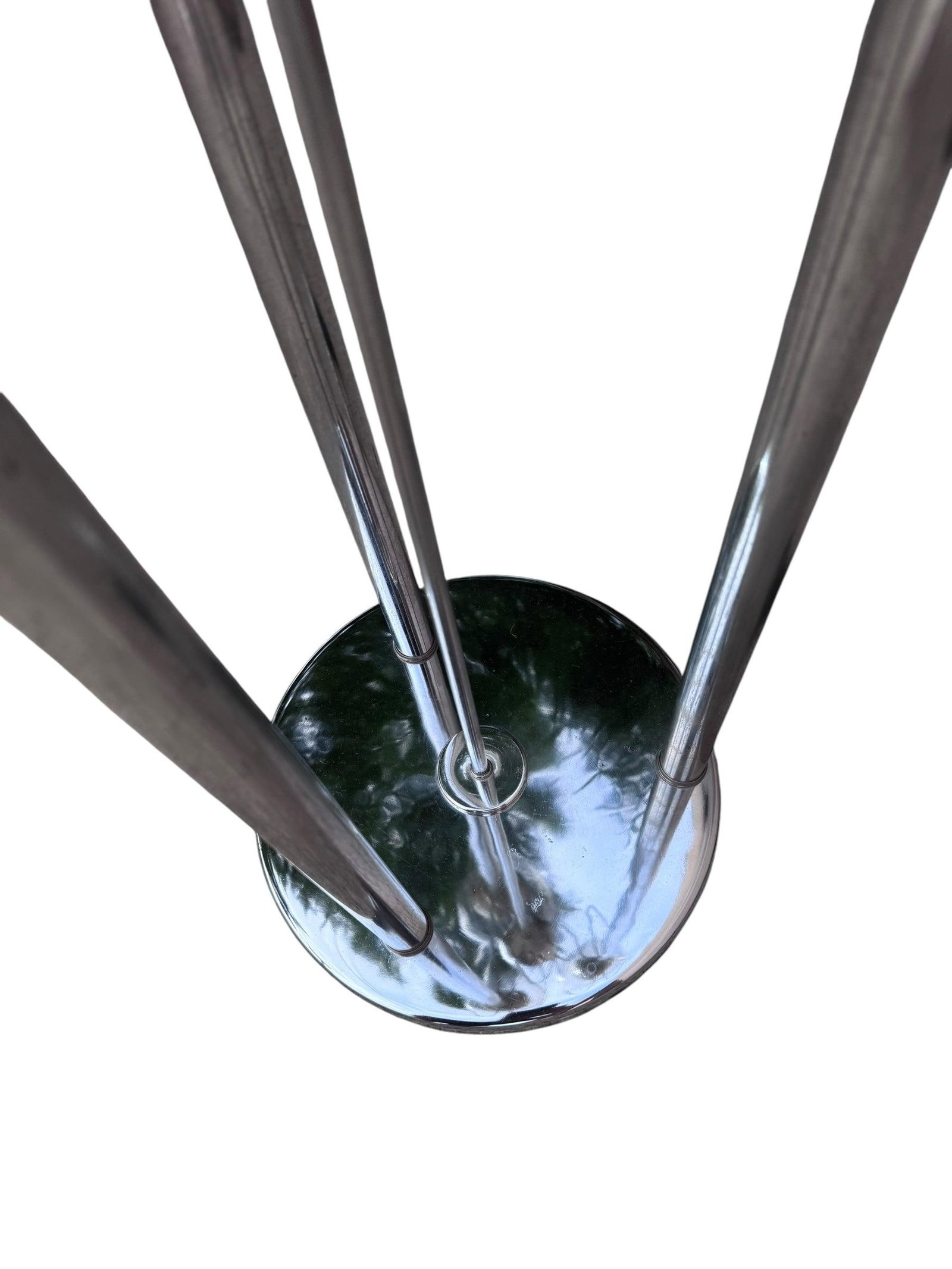 MCM Chrome 3 Light Orb Floor Lamp - 4