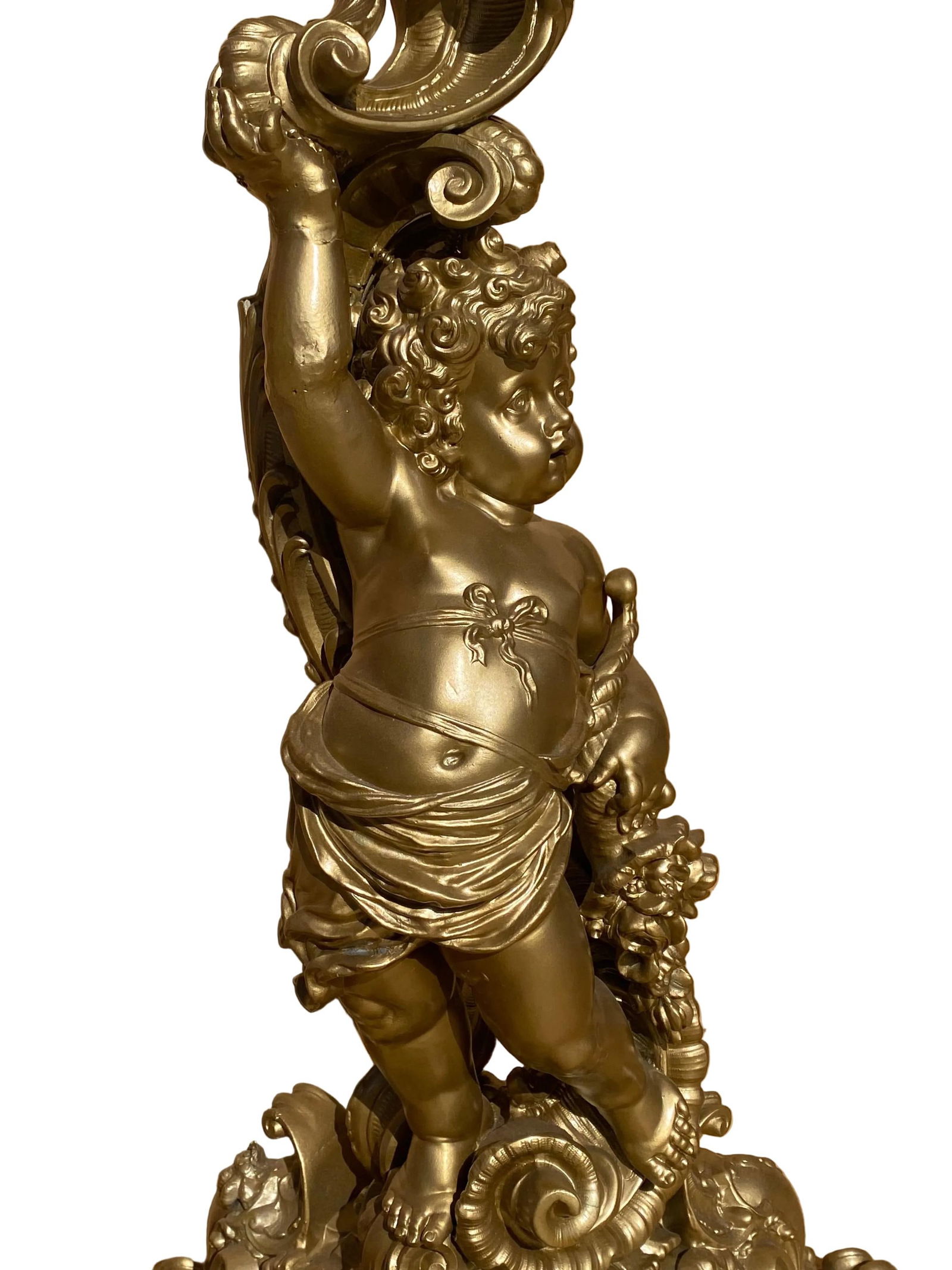 Vintage Italian Neoclassical Style Figural Pedestal Stand - 2