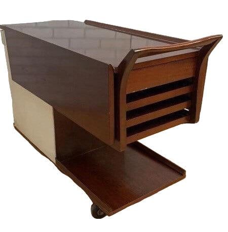 MCM Paul Frankl Expanding Serving Bar Cart - 2