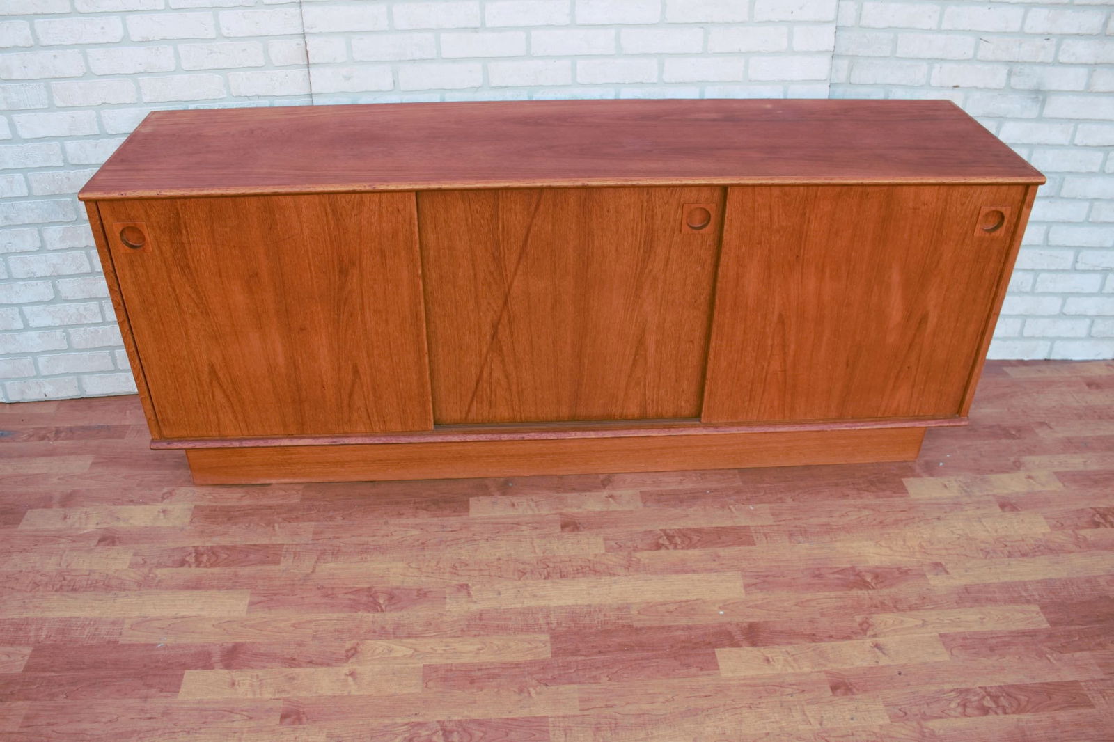 Mid Century Modern Dyrlund Teak Sideboard Credenza - 2