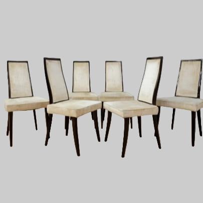 MCM Harvey Probber High Back Dining Chairs - Set of 6 - 2