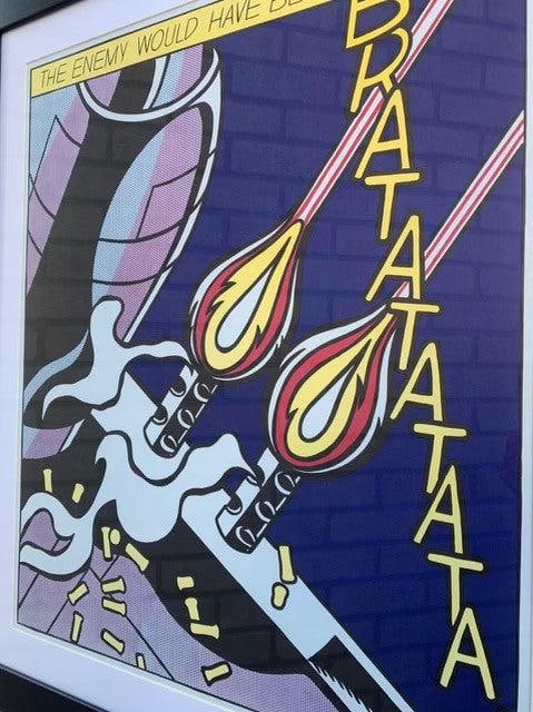 Vintage Roy Lichtenstein Lithograph Triptych "As I Opened Fire" - Set of 3 - 6