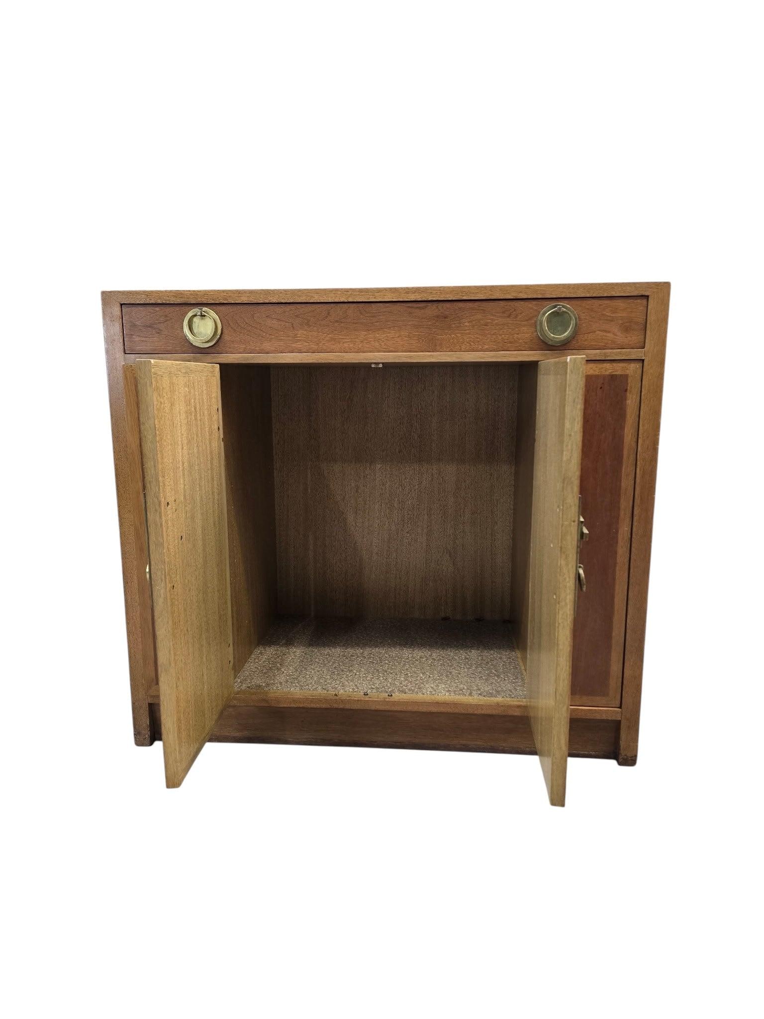 Vintage Chinese Elm Campaign-Style Cabinet - 9