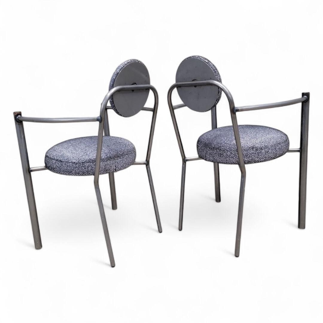 Vintage Modern Moon Chairs Newly Upholstered - Set of 4 - 2