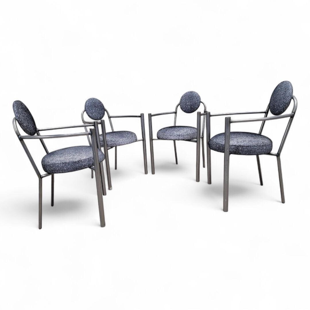 Vintage Modern Moon Chairs Newly Upholstered - Set of 4 - 7