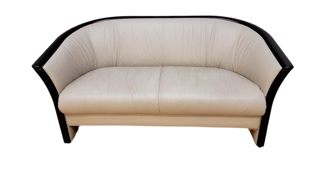 MCM Scandinavian Curved Loveseat Sofa by Ekornes - 2