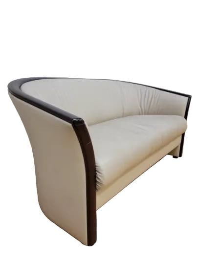 MCM Scandinavian Curved Loveseat Sofa by Ekornes - 3