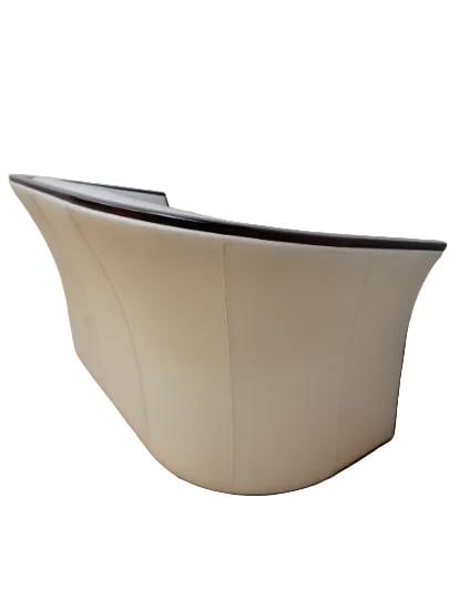 MCM Scandinavian Curved Loveseat Sofa by Ekornes - 6