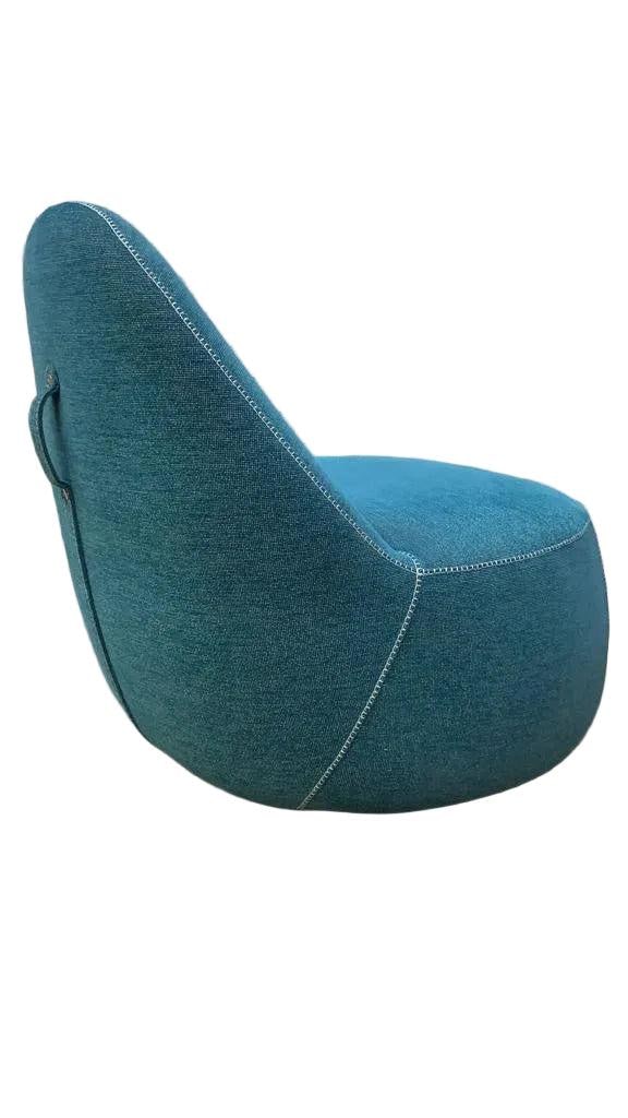 Modern Bernhardt Design Mitt Lounge Chair in Blue - 2