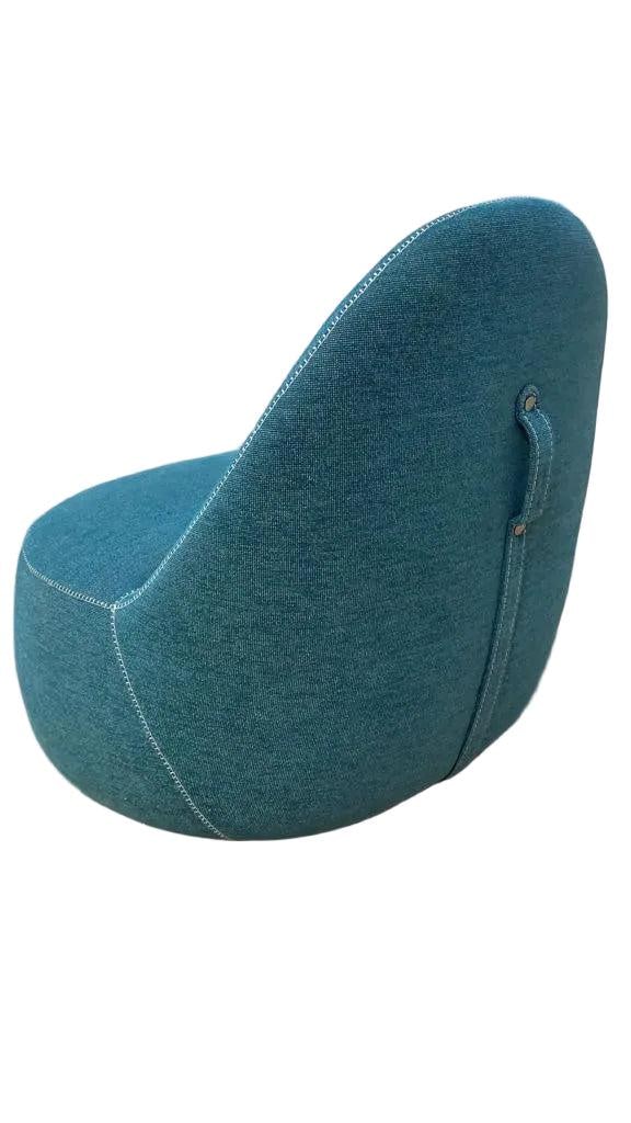 Modern Bernhardt Design Mitt Lounge Chair in Blue - 3