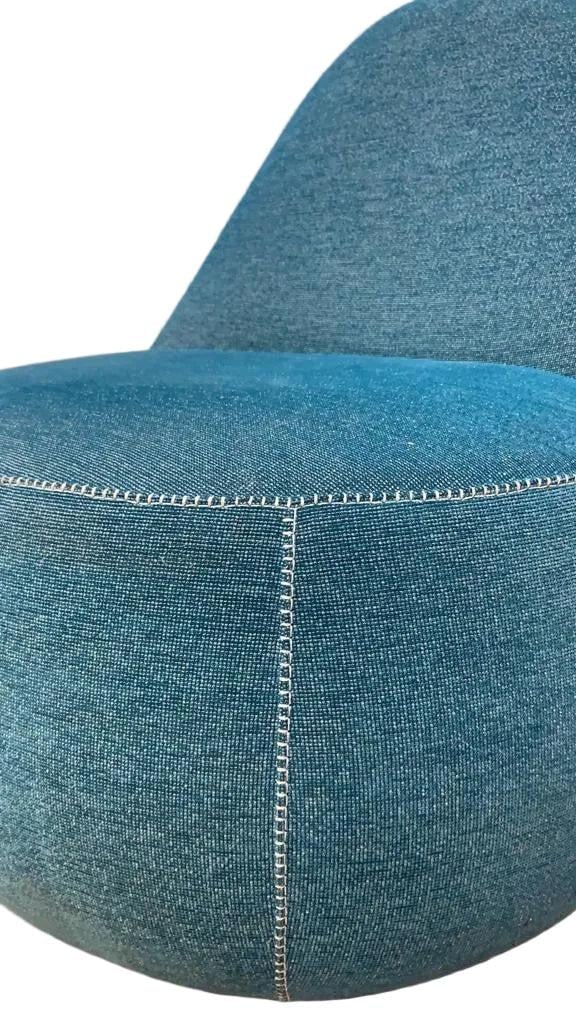 Modern Bernhardt Design Mitt Lounge Chair in Blue - 5