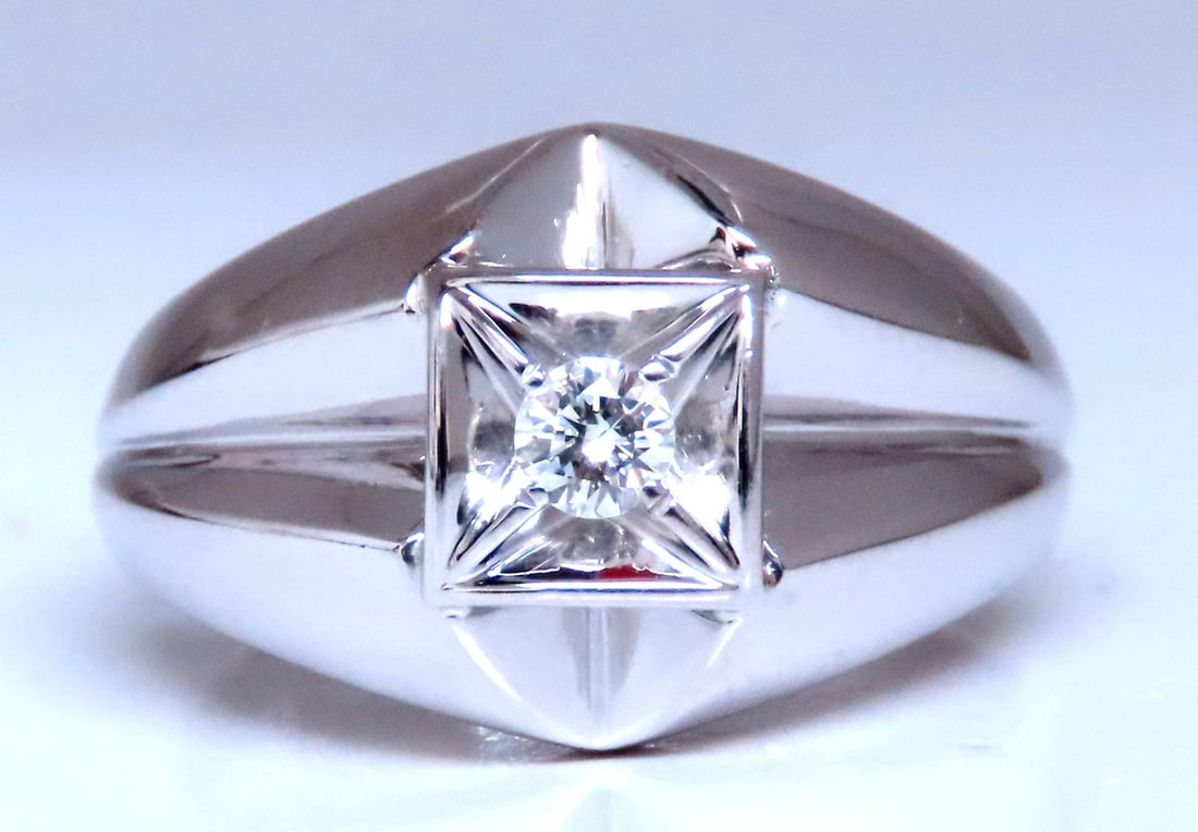 .15ct Natural Round Diamonds Mens Ring 14kt 12425 - 3