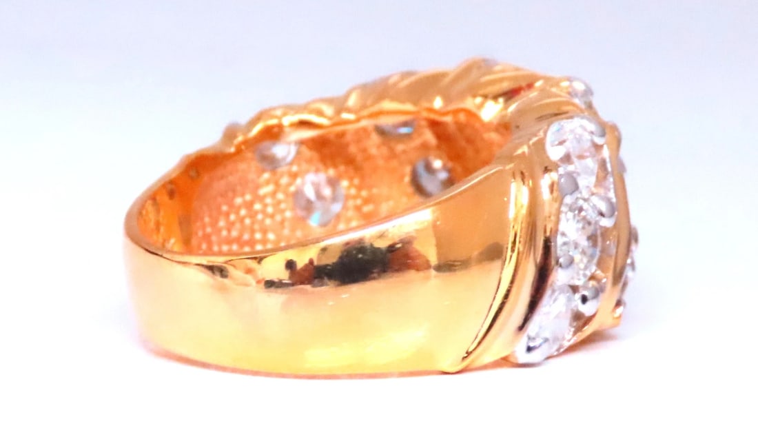 1.60ct Natural Round Diamonds Slant 14kt Gold 12422 - 6