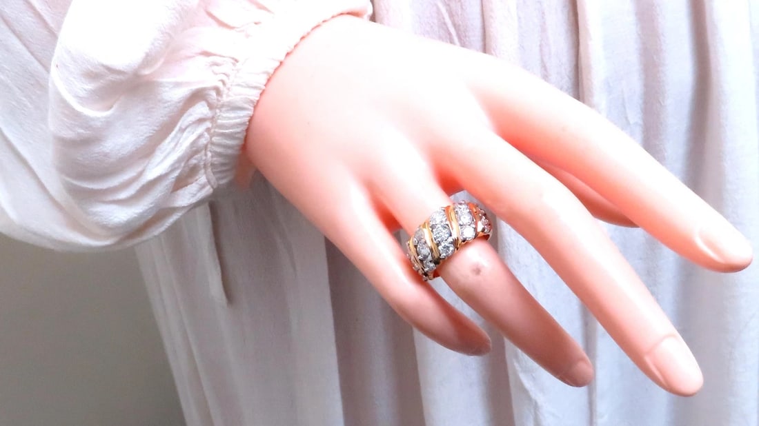 1.60ct Natural Round Diamonds Slant 14kt Gold 12422 - 7