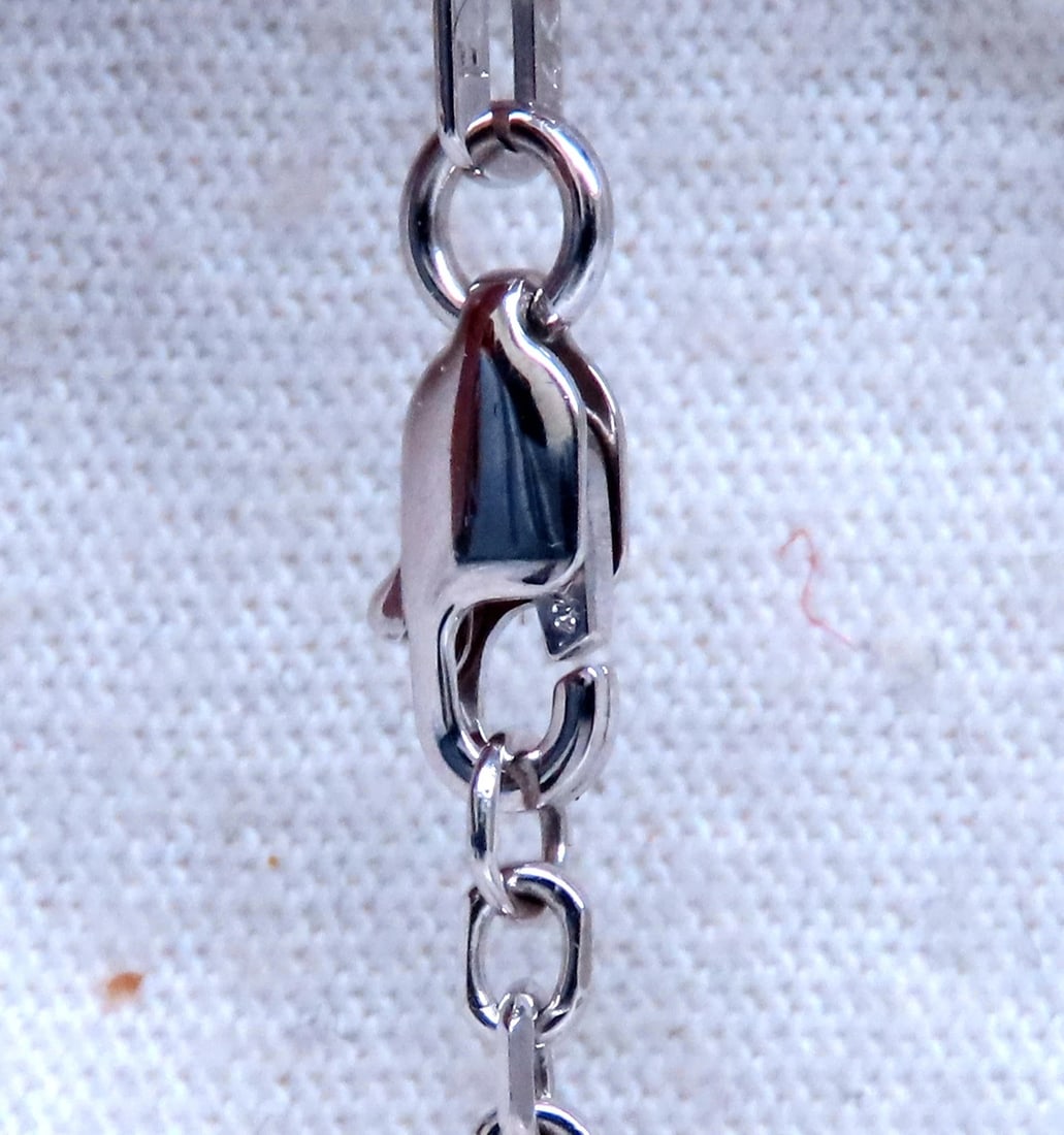 3.24ct Natural Oval Emerald Classic Cluster Necklace 14kt gold 12389 ** - 7