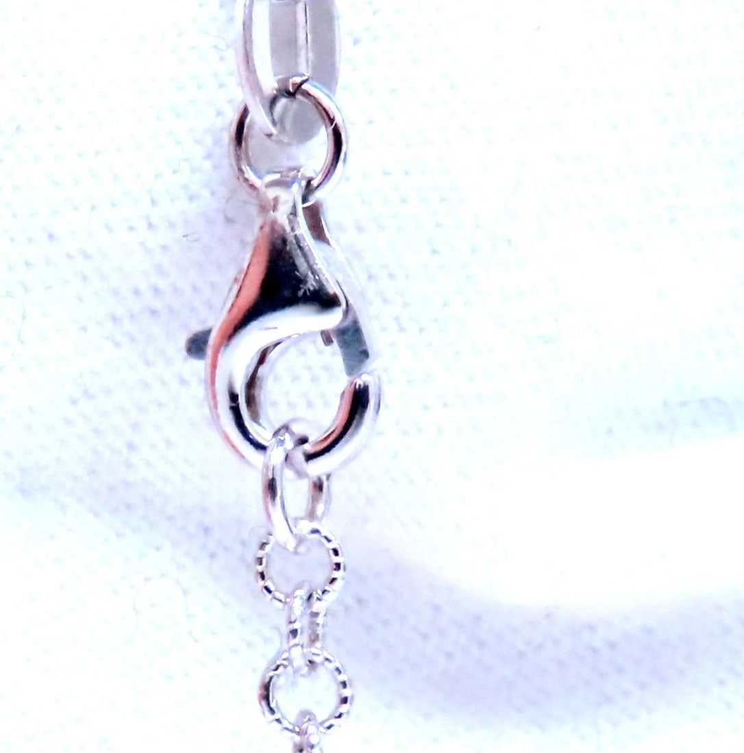 Natural 1.65ct Diamonds Cluster Pendant Necklace 14kt 12374** - 3