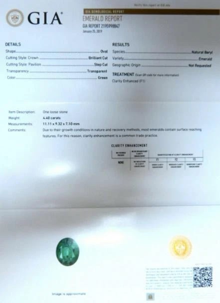 GIA Certified 4.40ct Natural Green Emerald Diamonds Ring 18kt Halo Prime 12351 - 6