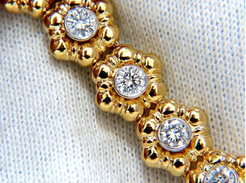 11.50ct Natural Diamonds Eternity Raised Dome Flush Mount Necklace 14kt 12352** - 5