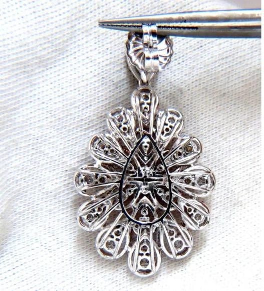 7.76ct Natural Ruby Diamond Dangle Chandelier pendant earrings 14kt Ref 12336** - 5