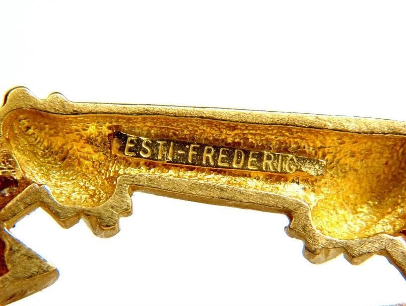 Esti Frederica Designer 18Kt Byzantine Diamonds Door Knocker Earrings 12330** - 6