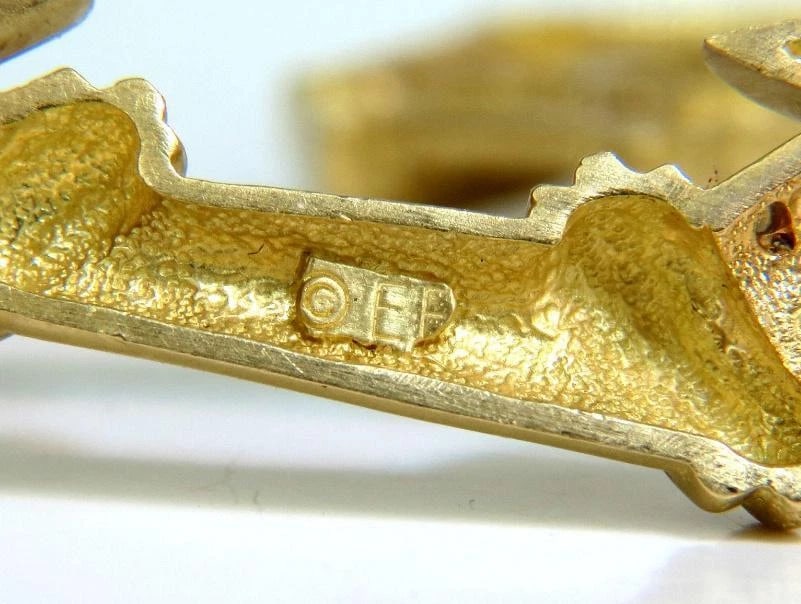 Esti Frederica Designer 18Kt Byzantine Diamonds Door Knocker Earrings 12330** - 7