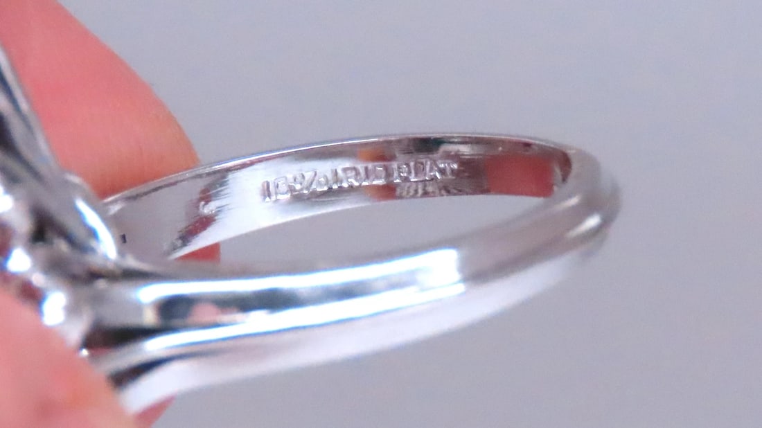 Natural Emerald Diamonds Classic Ballerina Cocktail Ring Platinum Ref 12294 - 7