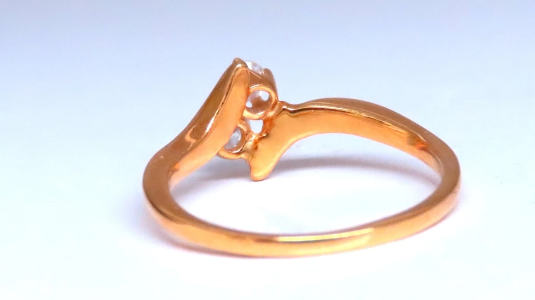 Diamonds Twin Knot Ring 14kt Gold Ref 12292 - 5