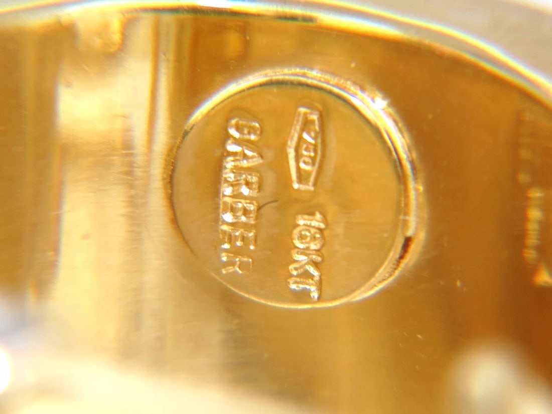 1.00ct large size classic diamond semi hoop earrings 18kt gold** - 6