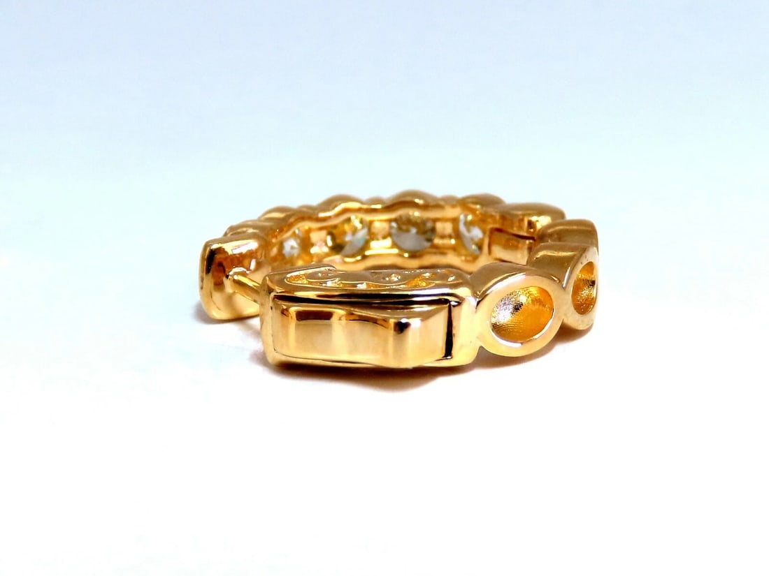 1.80ct Natural Round Diamond mini hoop earrings 14kt yellow gold Dime** - 7