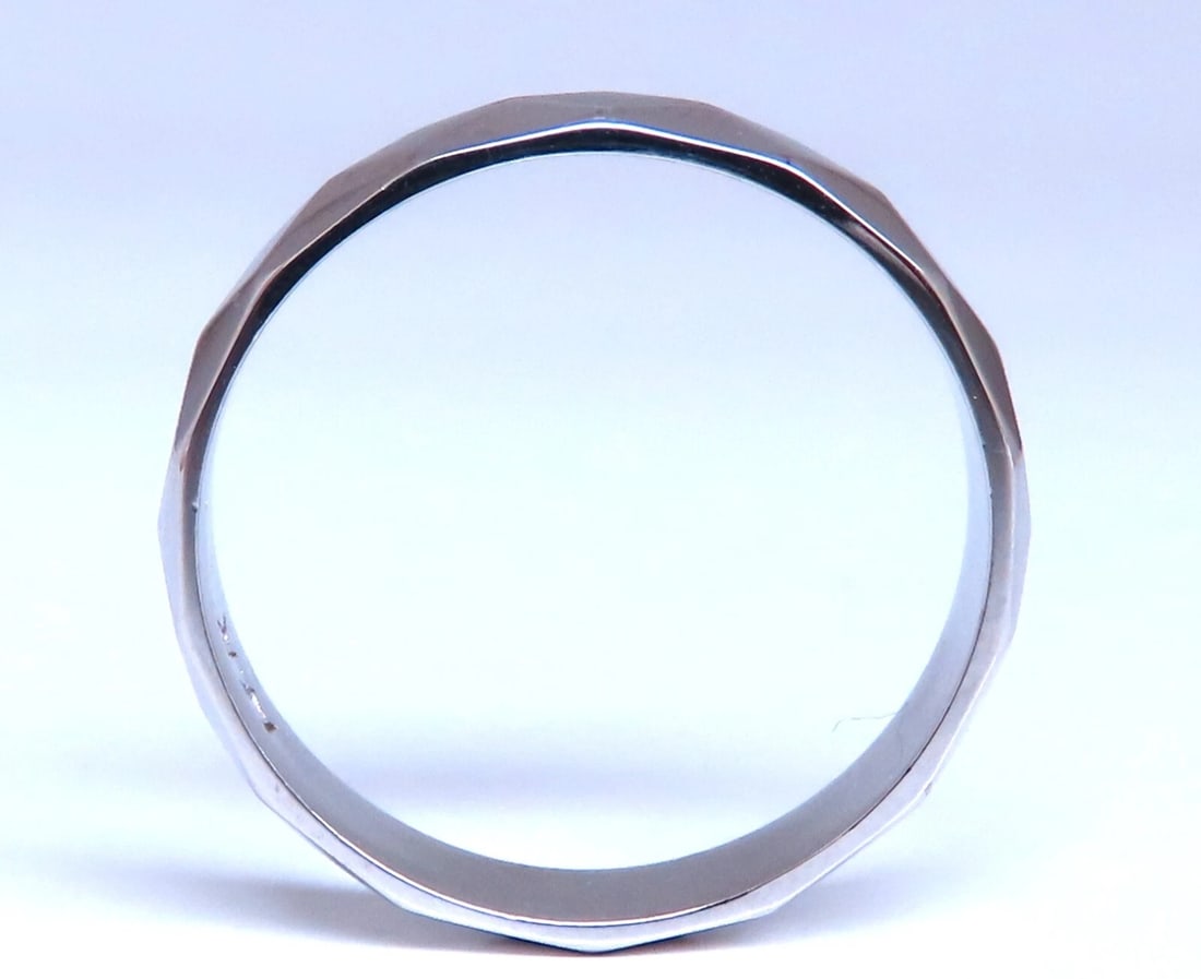 Cross Cut Gold Band 14kt Size 11 4.4mm - 4