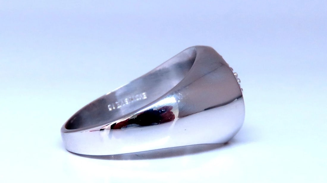 .78ct Natural Round Diamonds Signet Style Ring 14kt. Gold - 4