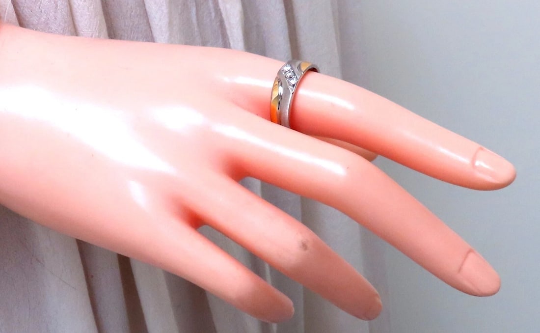 .30ct. mens natural round diamond traditional ring 14kt Gold - 5