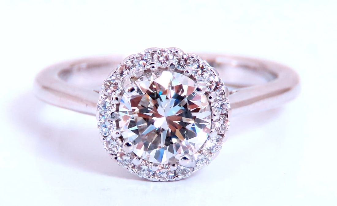 GIA Certified .81ct Natural Round Diamond solitaire ring G/Vs2 - 5