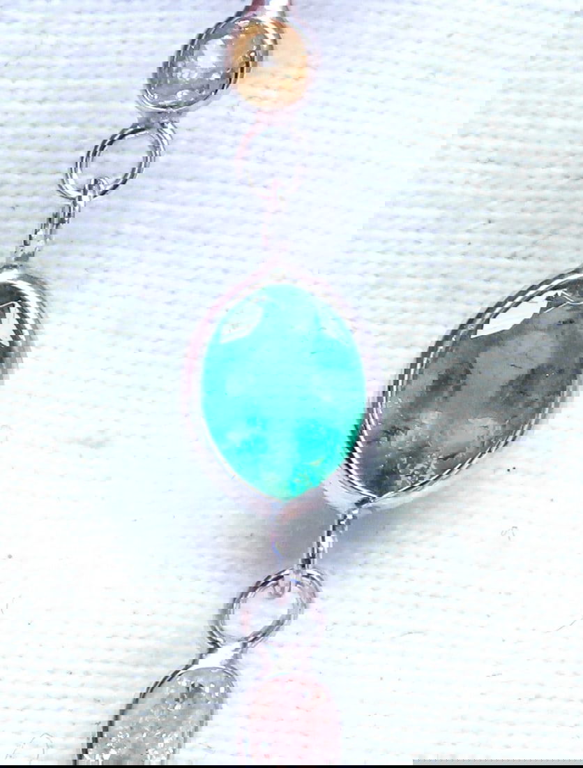 18.50ct. Natural Emeralds Diamonds Yard Necklace 14kt ** - 8