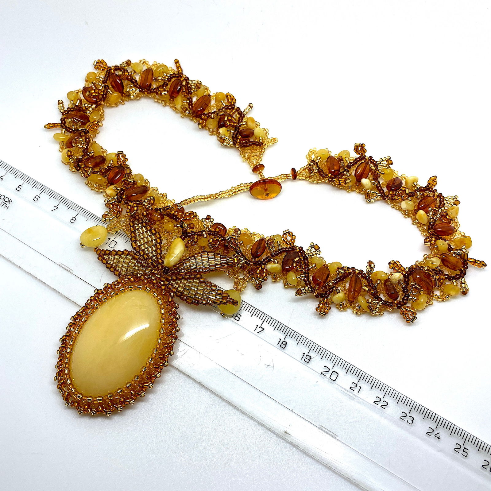 Outstanding Amber Cleopatra necklace - 8