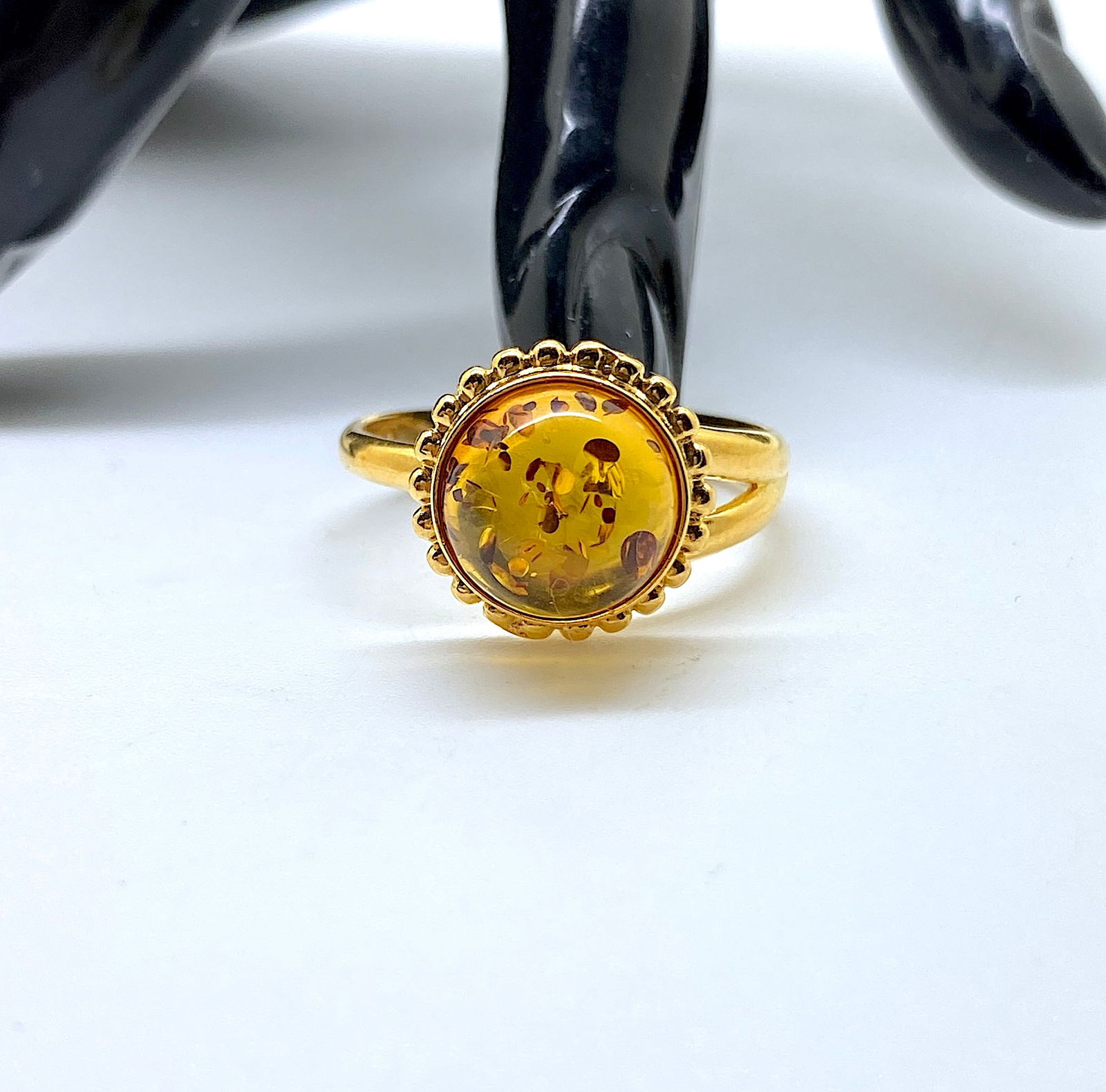 Exquisite Amber Ring - 4