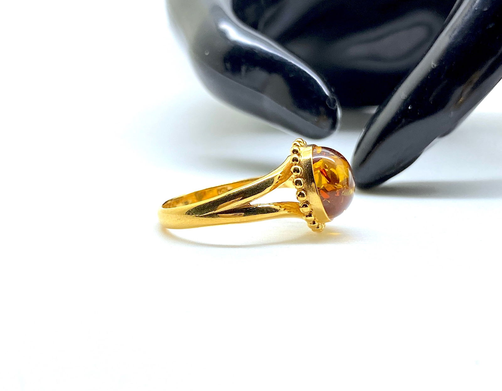 Exquisite Amber Ring - 5