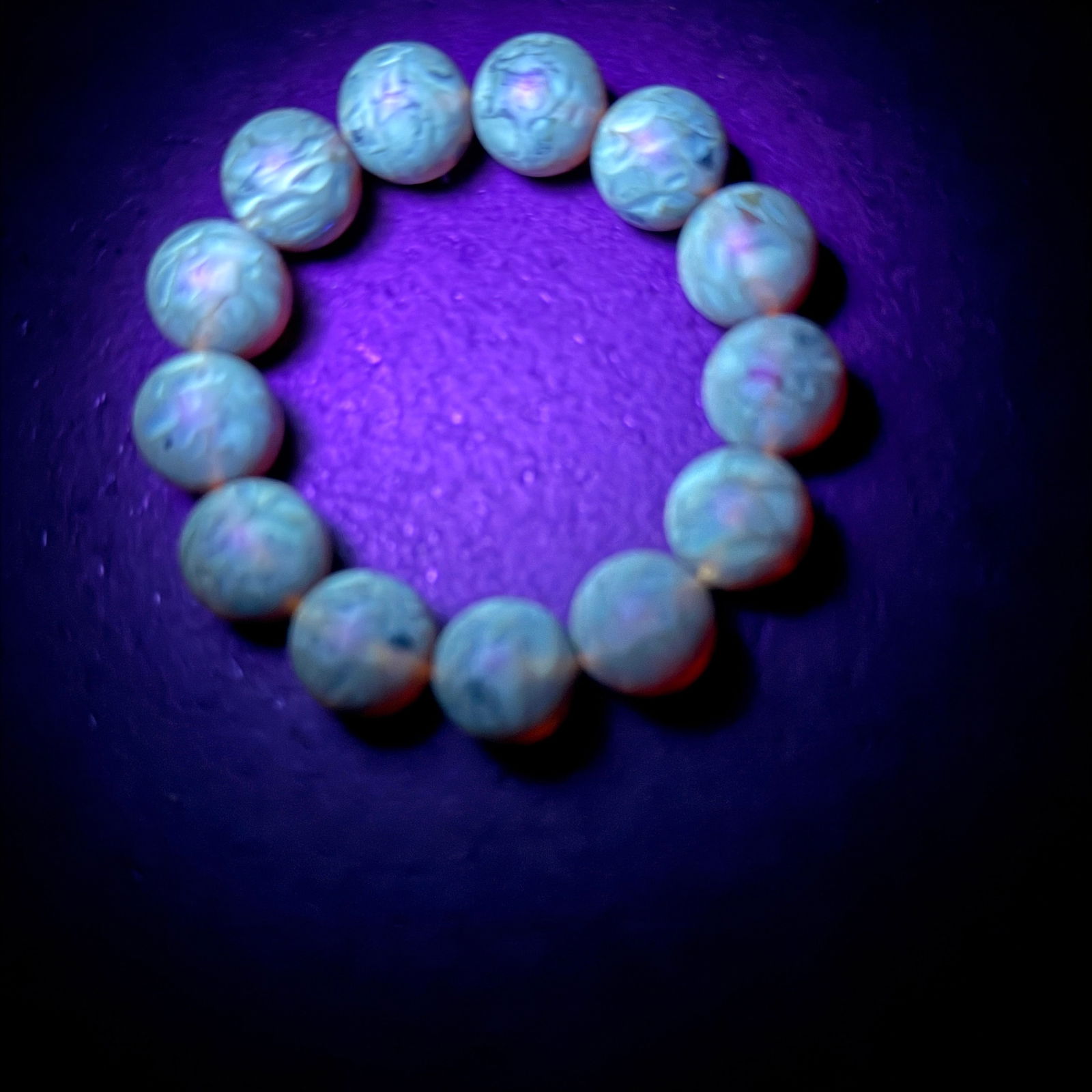 Unique and Phenomenal Amber Bracelet made from Round Amber beads - 10