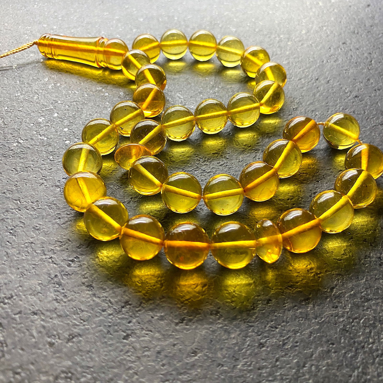 Beautiful Amber Tesbih made from Round Amber beads - 3