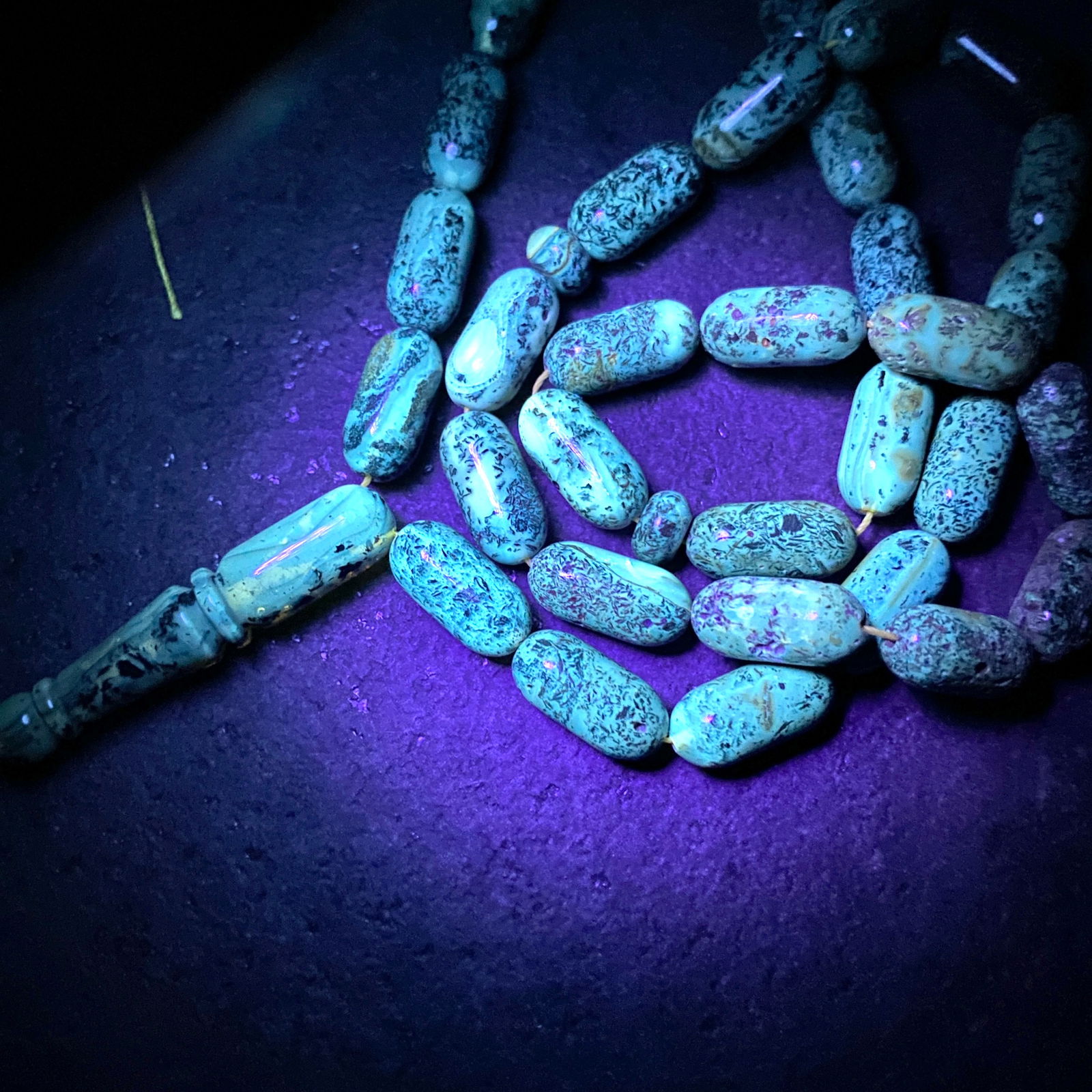 Amber Tesbih made from Barrel tablet shaped Amber beads - 6